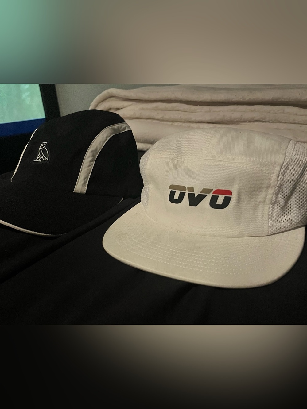 2 October’s Very Own Hats | OVO 5 Panel Cap x 2 / 1 Black & 1 White BRAND NEW